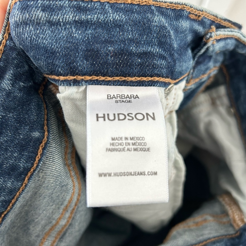 Hudson Jeans Barbara High Rise Baby Bootcut Jeans Sz 25 in Stage - Picture 9 of 9